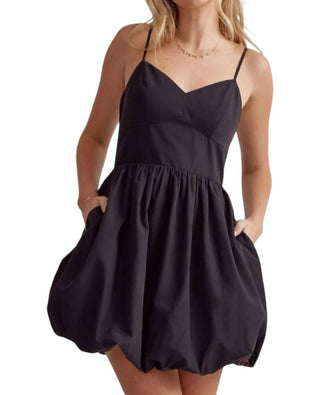 Entro - Marisa Spaghetti Strap Bubble Mini Dress