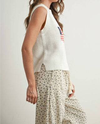 Buttermelon - Sleeveless Sweater Top