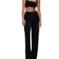Good American - VELVET WIDE LEG TROUSER