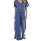 Umgee - Easy Living V-Neck Jumpsuit