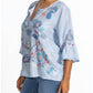 Johnny Was - WOMEN'S RUFFLE SLEEVE BLOUSE NEILLY PLUS