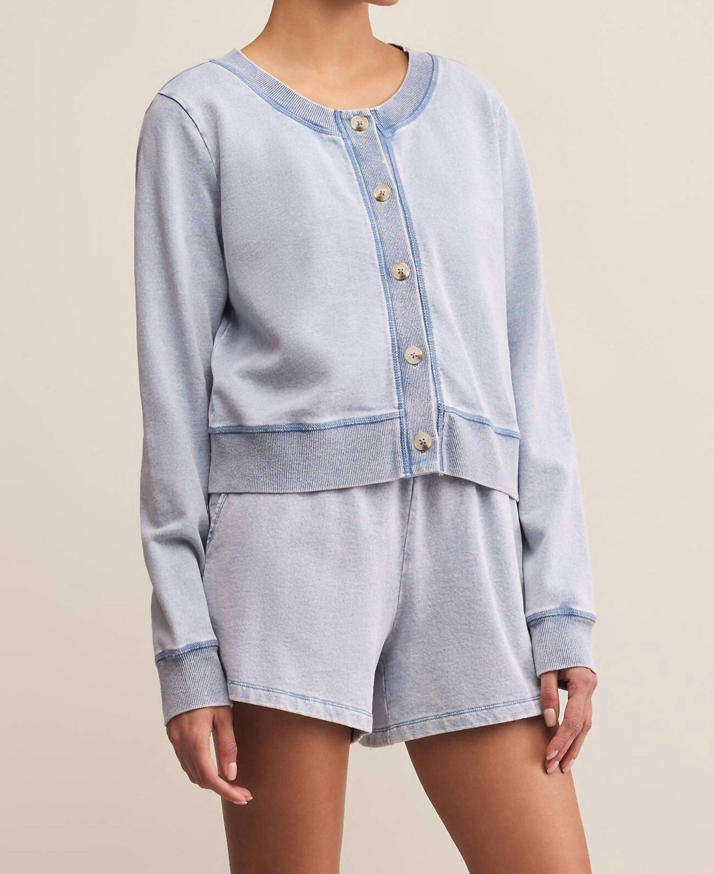 Z Supply - Daily Knit Denim Cardigan