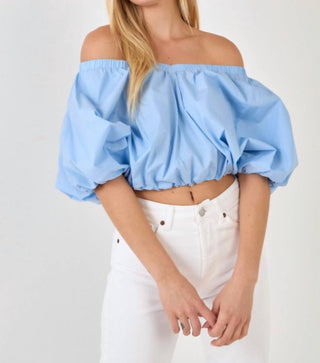 2.7 August Apparel - Puff Sleeves Blouse