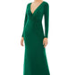 Mac Duggal 26573 Long Sleeve Dress for Evening - Long Formal Dress for Women Emerald