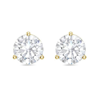 Diana M Jewels - Women's Lab Grown Martini Round Diamond Stud Earrings
