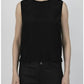 Atm - Silk Crew Neck Muscle Top