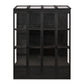 TOPMAX 78-inch Wooden Greenhouse Cold Frame with 4 Independent Skylights and 2 Folding Middle Shelves