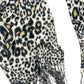 Kensie - Women's Leopard Printed Scarf With Fringe