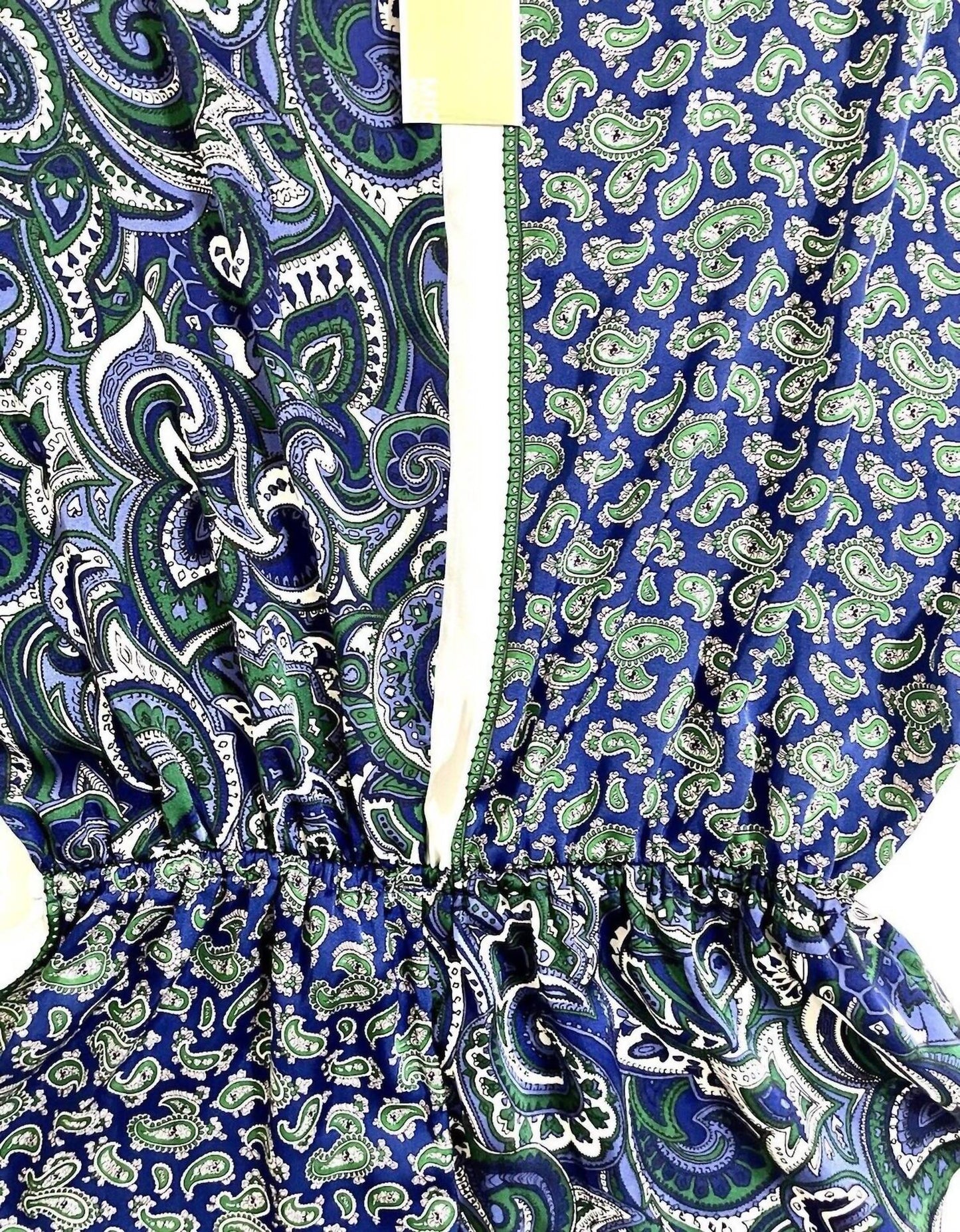 Michael Kors - Women's Paisley Print Satin Dropped Shoulder Blouse