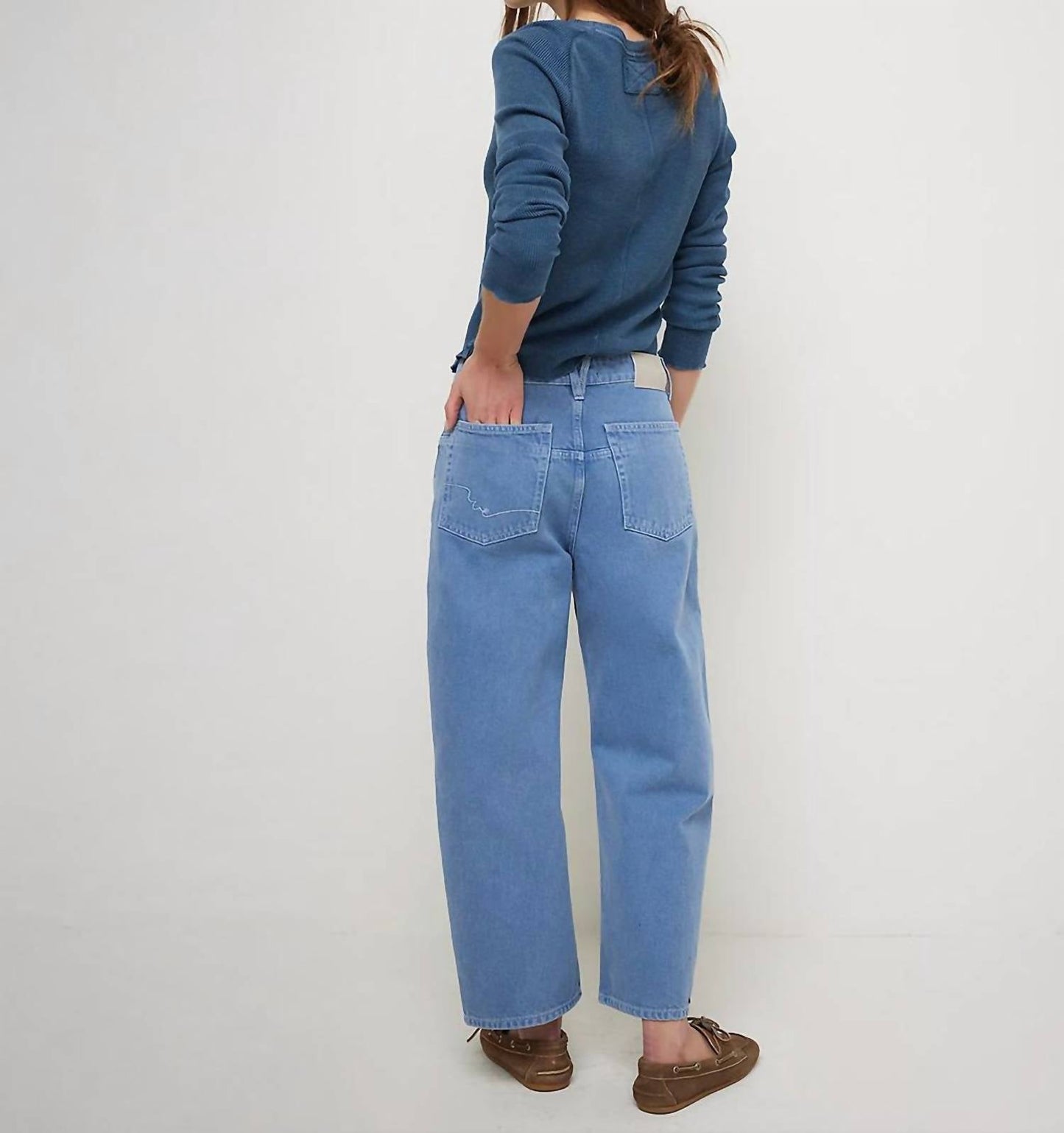 Free People - Deep Trance Boyfriend Barrel Jean