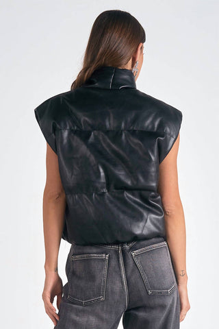 Elan - Skye Faux Leather Vest