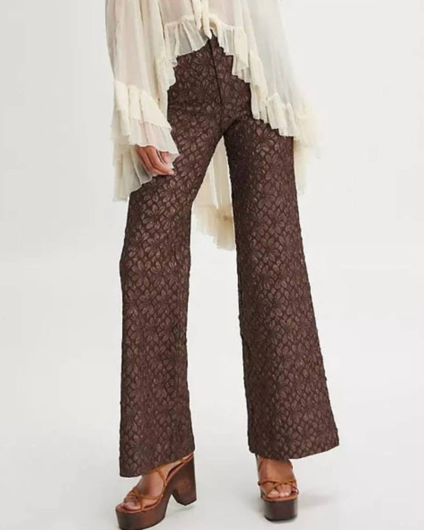 Free People - Runaway Floral Flare Pants