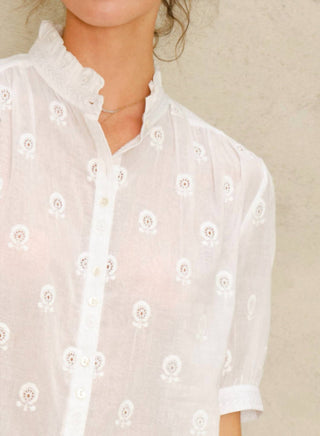 M.A.B.E. - Frani Embroidered Top