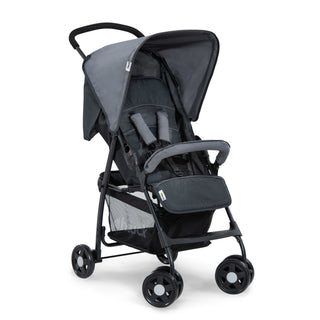 hauck Sport T13 Lightweight Compact Foldable Stroller Pushchair, Charcoal Stone