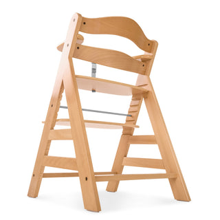 hauck Alpha+ Grow Along Adjustable Wooden Highchair Seat, Beechwood, Natural