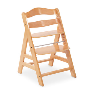 hauck Alpha+ Grow Along Adjustable Wooden Highchair Seat, Beechwood, Natural
