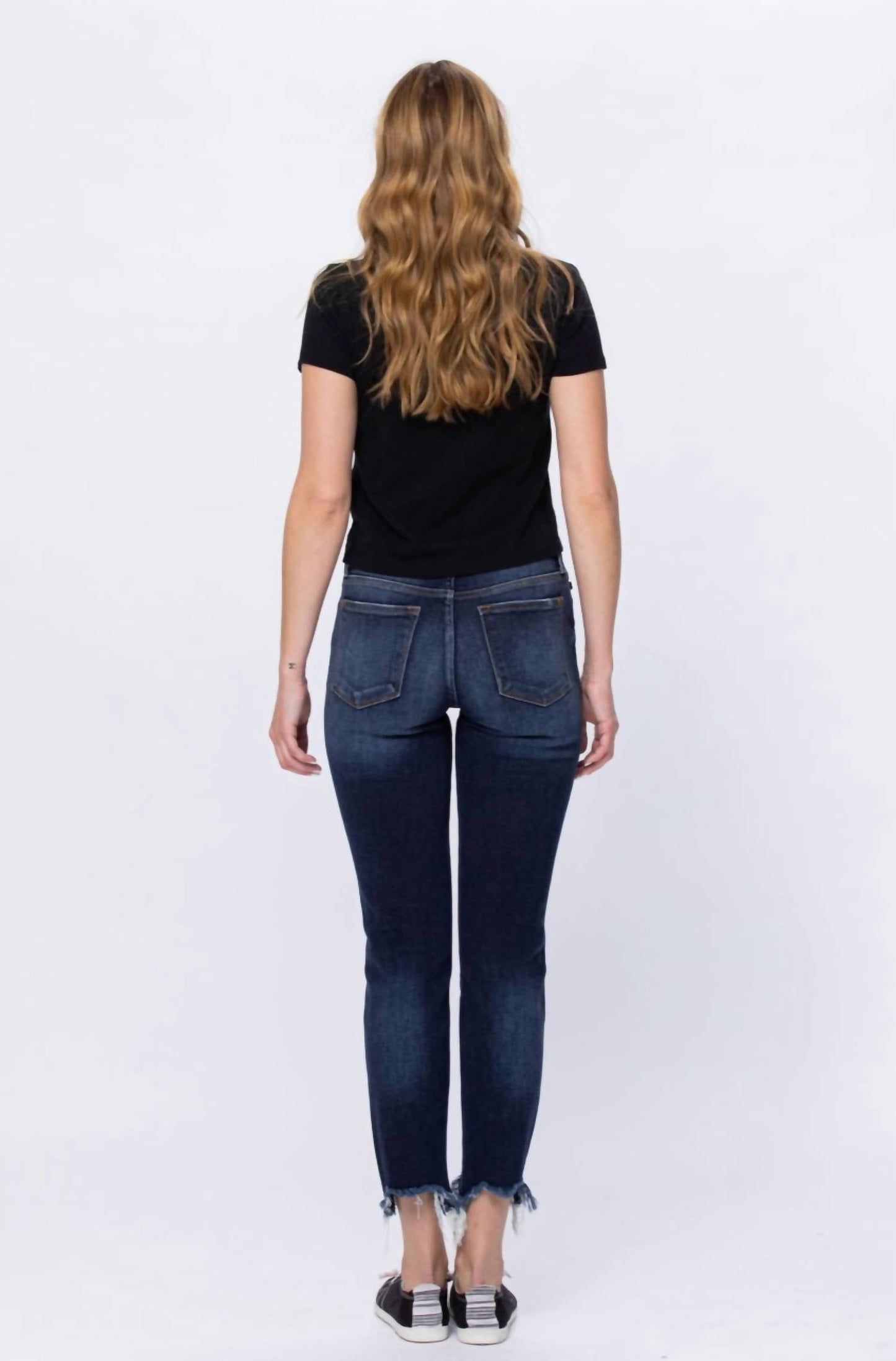 Judy Blue - Mid Rise Destroyed Slim Fit Jeans