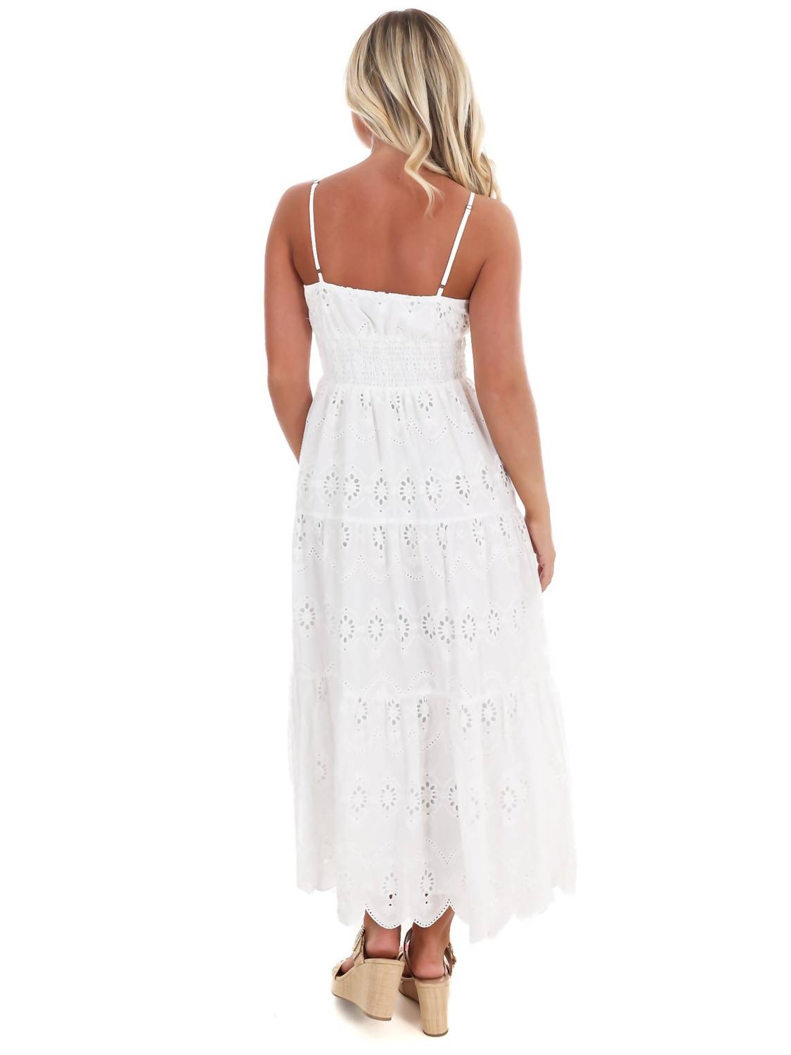 Flying Tomato - Just Let it Be Eyelet Midi Dress
