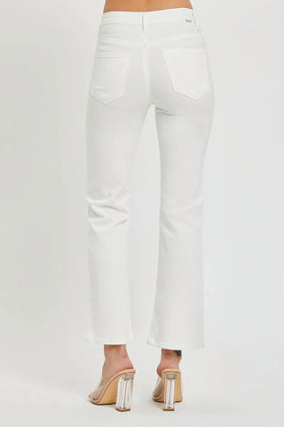 Risen - Mid Rise Ankle Boot Cut Jeans