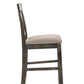 Martha II Weathered Counter Height Chair Set of 2 - Gray / Tan