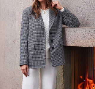 Karen Kane - Houndstooth Blazer