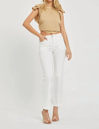 Risen - Full Size Mid Rise Jeans With Pockets