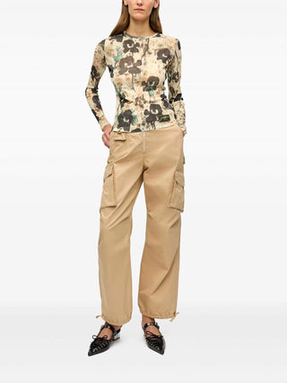 Ganni - Cotton Twill Pants