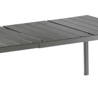 Lafuma ORON Extendable 10 Person Outdoor Aluminum Garden Dining Table, Titanium
