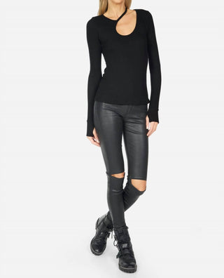 Michael Lauren - Stark Rib Asymmetric Top