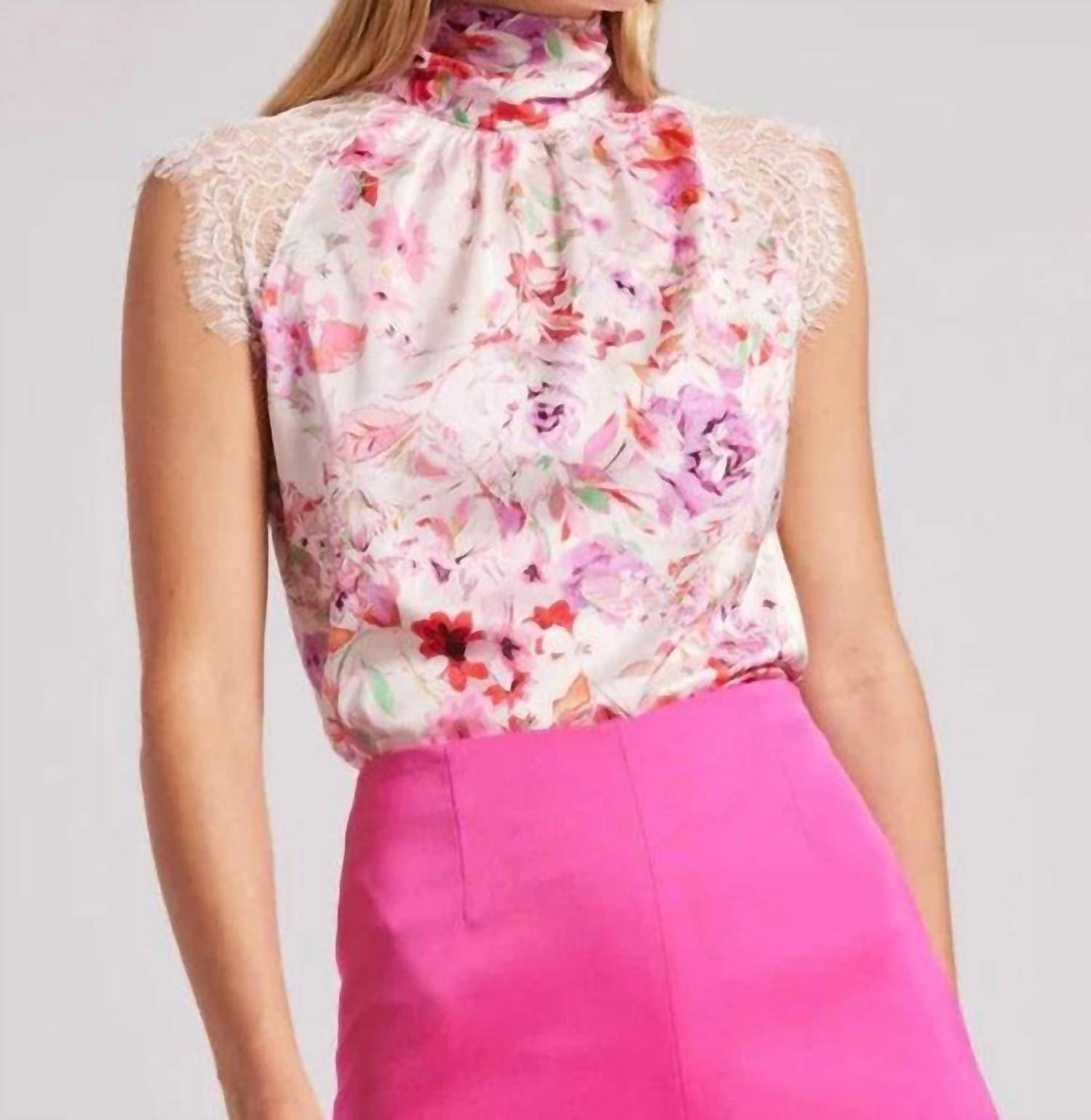 Generation Love - floral silky halter top