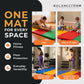 BalanceFrom Fitness 120 x 48" All Purpose Folding Gymnastics Exercise Mat, Multi