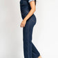 Judy Blue - High Waist Tummy Control Straight Jeans Jumpsuit