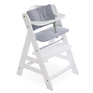 hauck High Chair Pad Deluxe Cushion for Alpha+ and Beta+ Wooden Highchair, Grey