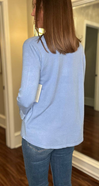 Multiples - Cornflower Open Front Cardigan