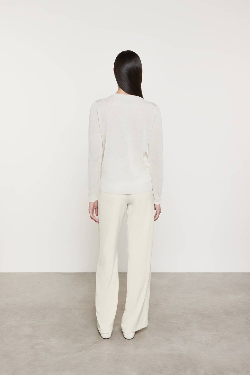 Enza Costa - LAMÉ KNITTED CARDIGAN