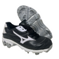 Mizuno Women's 9-Spike Finch 5 Softball Cleat Black/White Size 5 B(M) US