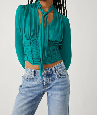 Free People - MEET ME THERE BUTTONDOWN TOP