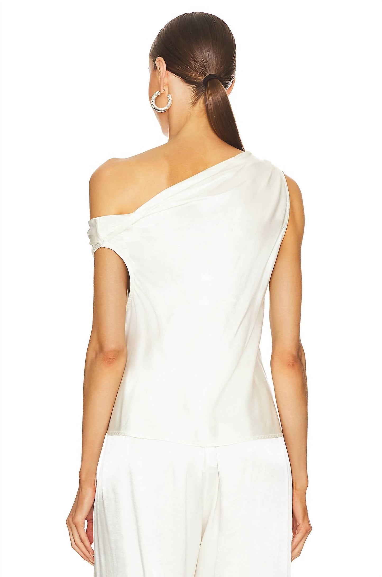 Enza Costa - Satin Bias Shoulder Top