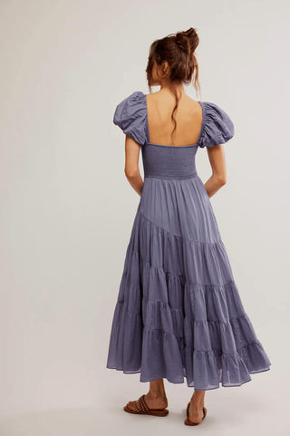 Free People - Sundrenched Short Sleeve Maxi Dress