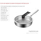 316l Stainless Steel Frying Pan with Glass Lid