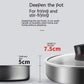316l Stainless Steel Frying Pan with Glass Lid