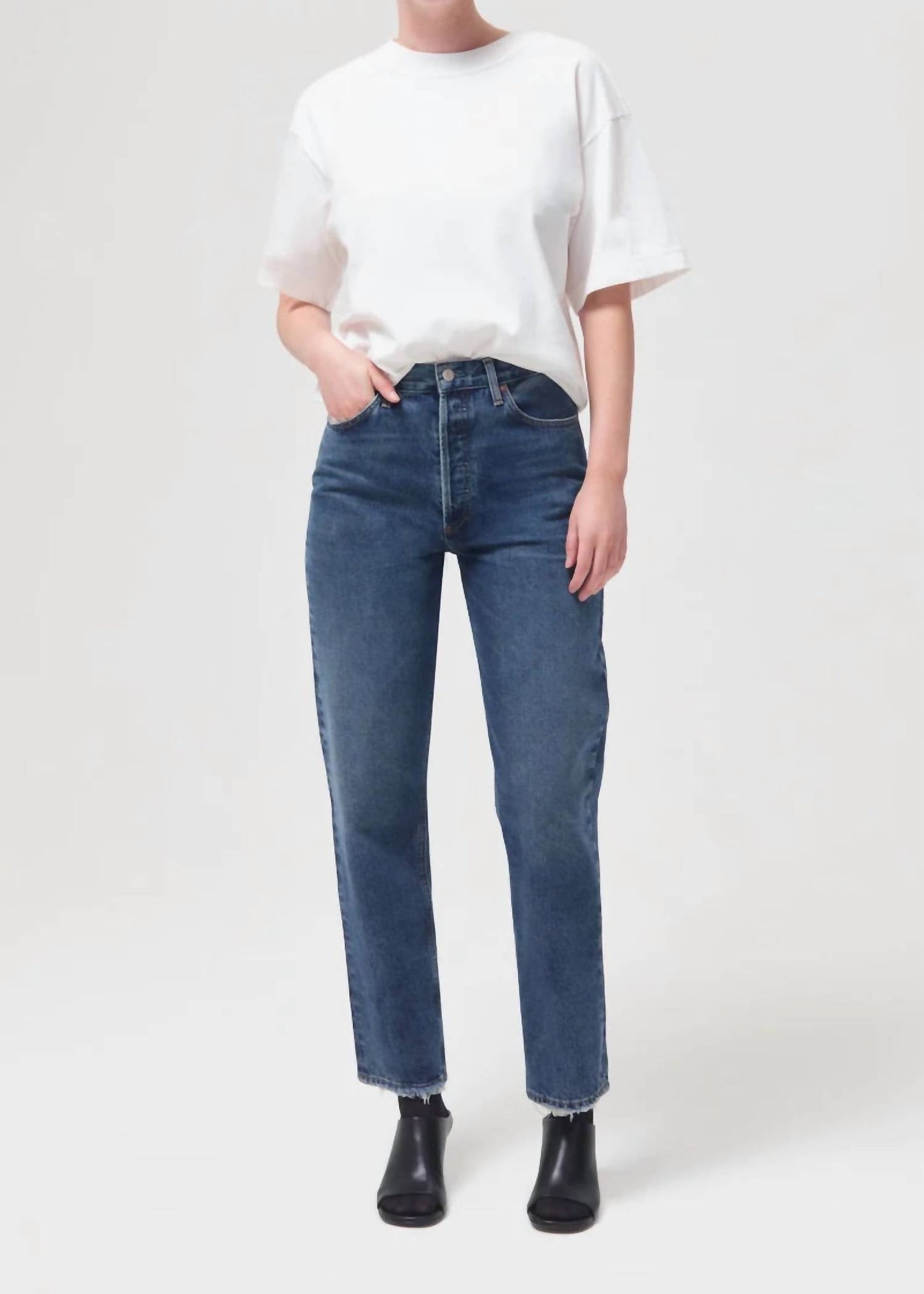 Agolde - 90's Pinch Waist High Rise Straight Leg Jean