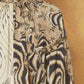 Entro - Contrast Print V-Neck Blouse