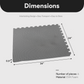 BalanceFrom Fitness 24 Sq Ft Interlocking EVA Foam Exercise Mat Tiles, Gray
