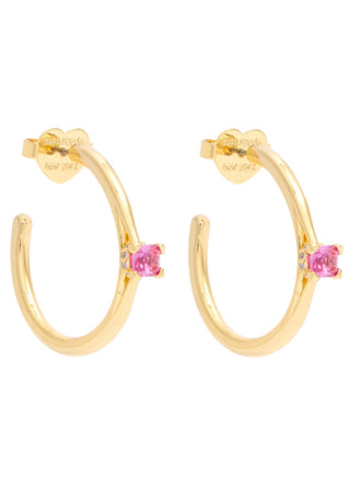 Kate Spade - Little Luxuries Crystal Embellished Hoop Earrings
