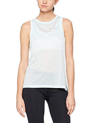 Nike Women's Breathe Cutout Back Tank Top Blue Size Large