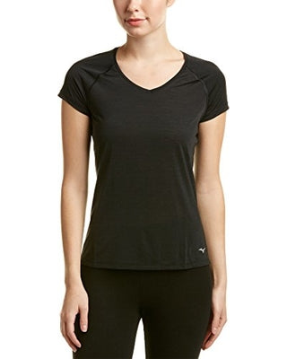 Mizuno Running Women's Active Tee Black Medium Black Size Medium