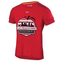 Mizuno Women's Peachtree Road Race Athletic Tee Red X-Large Red Size X-Large