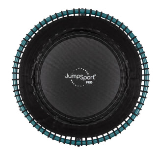 JumpSport 350 Pro Fitness 39 Inch Cardio Workout Indoor Trampoline, Teal/Black