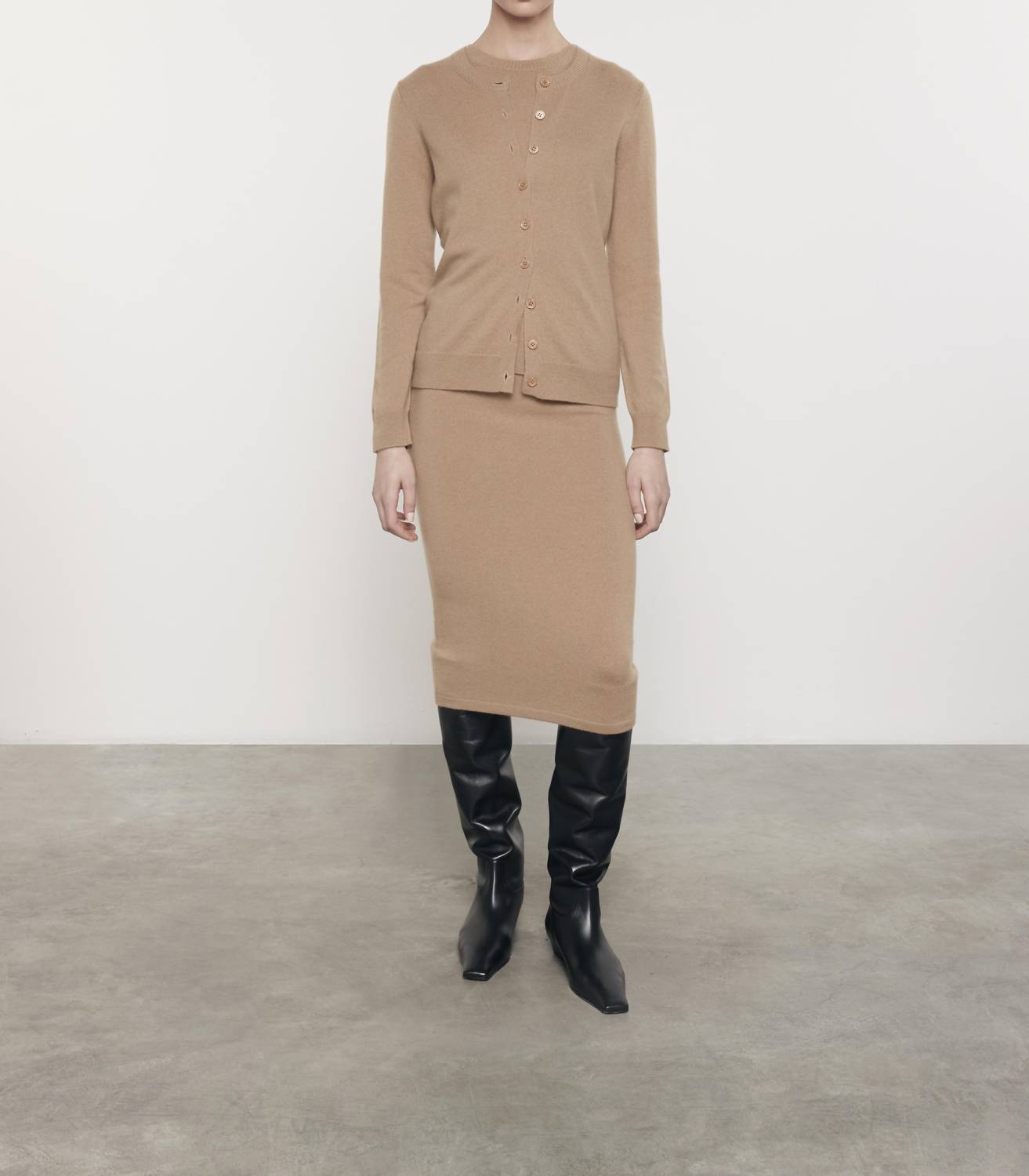 Enza Costa - CASHMERE FITTED CARDIGAN